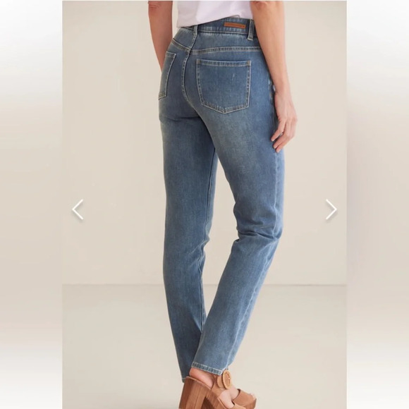 Soft Surroundings Ultimate Denim Relaxed Jean. Nightfall Wash. Size Small. - Picture 15 of 15